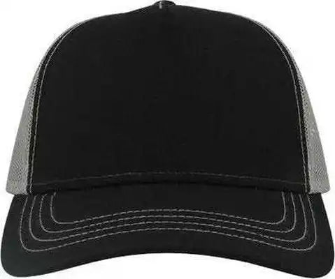 Atlantis Headwear Rapper Sustainable Canvas Cap - Black Gray - one Size Fits Most