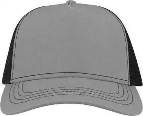 Atlantis Headwear Rapper Sustainable Canvas Cap - Gray Black - one Size Fits Most