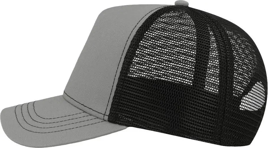 Atlantis Headwear Rapper Sustainable Canvas Cap - Grey Black - Gray / one Size Fits Most