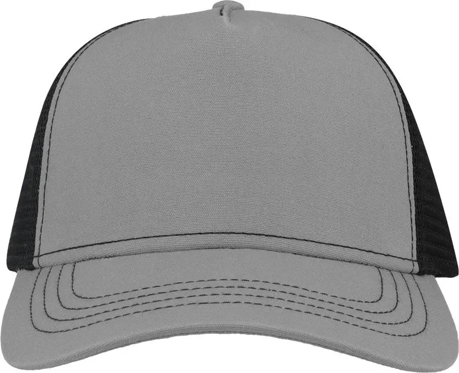 Atlantis Headwear Rapper Sustainable Canvas Cap - Grey Black - Gray / one Size Fits Most