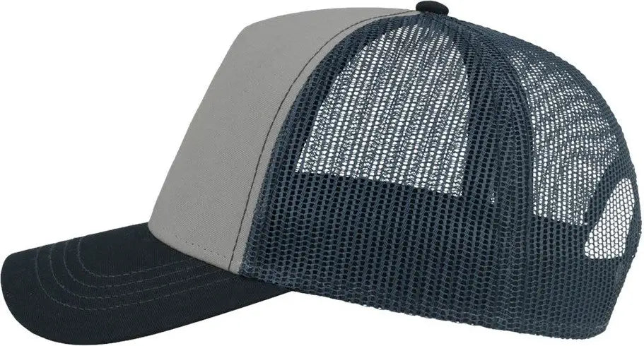Atlantis Headwear Rapper Sustainable Canvas Cap - Grey Navy - Gray / one Size Fits Most