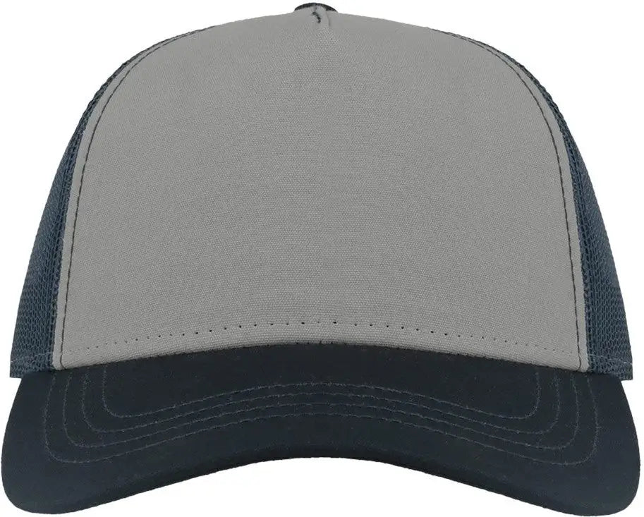 Atlantis Headwear Rapper Sustainable Canvas Cap - Grey Navy - Gray / one Size Fits Most
