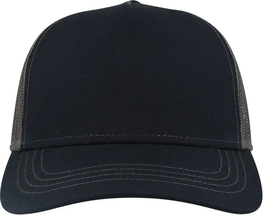 Atlantis Headwear Rapper Sustainable Canvas Cap - Navy Dark Grey - Gray / one Size Fits Most