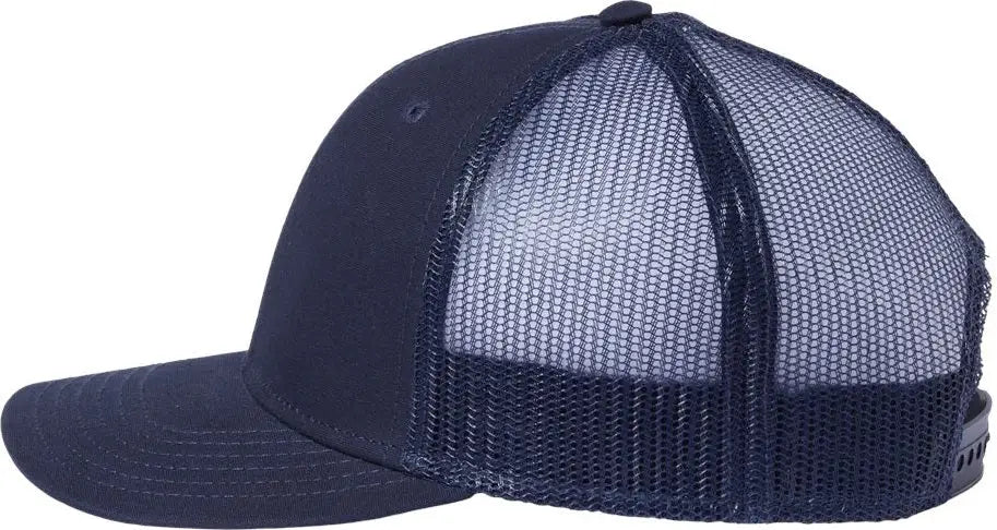 Atlantis Headwear Reth Sustainable Recy Three Trucker Cap - Navy - one Size Fits Most