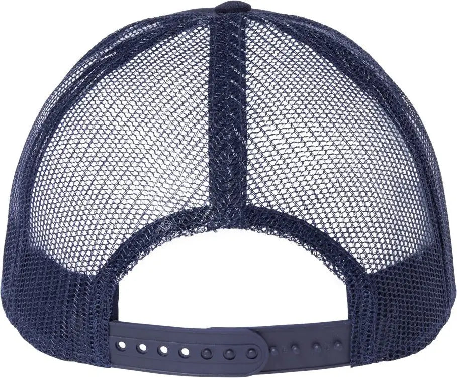 Atlantis Headwear Reth Sustainable Recy Three Trucker Cap - Navy - one Size Fits Most
