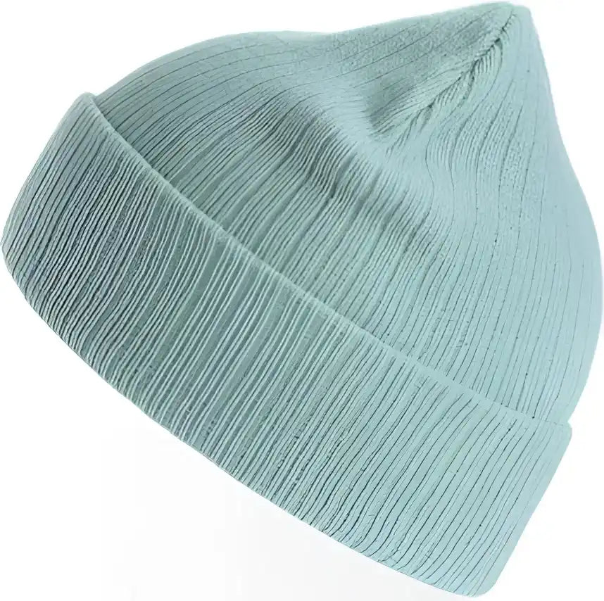 Atlantis Headwear Riob Sustainable Rib Knit Beanie Light Blue Ice / Osfm