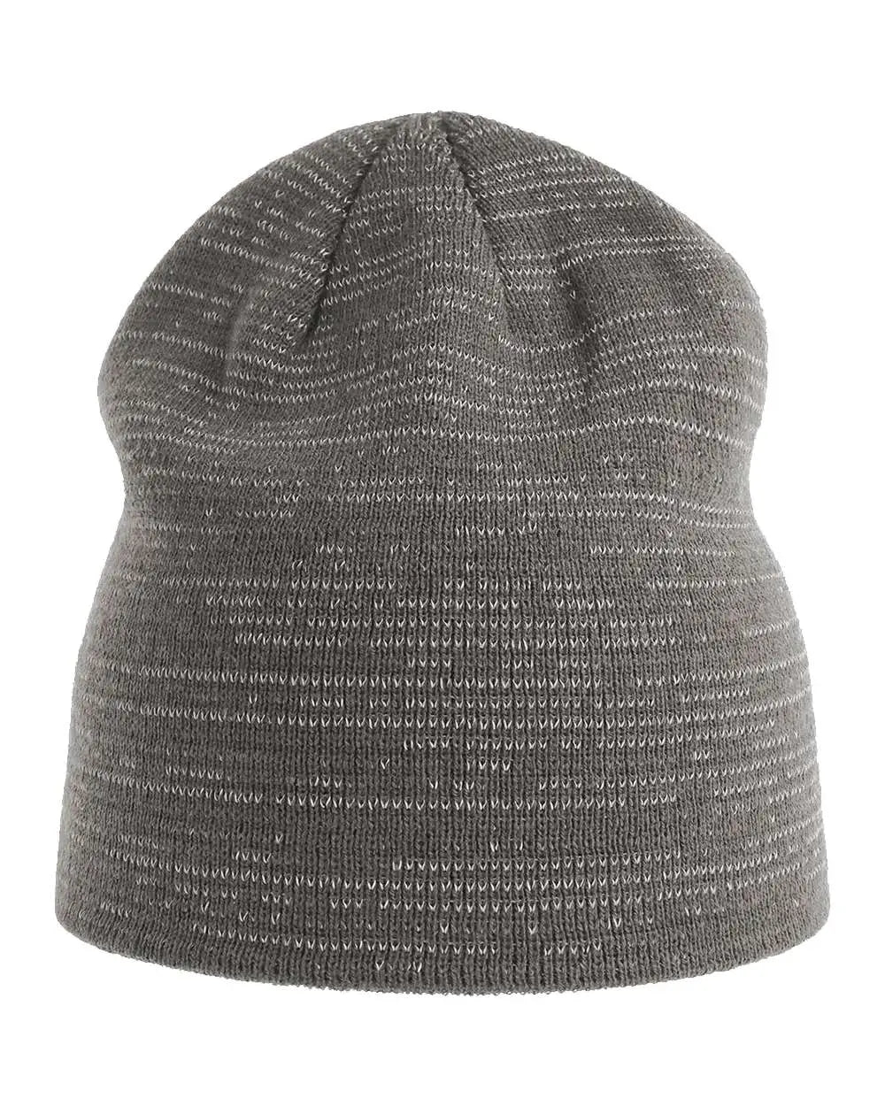 Atlantis Headwear Shine Sustainable Reflective Beanie - Dark Grey - Gray / one Size Fits Most