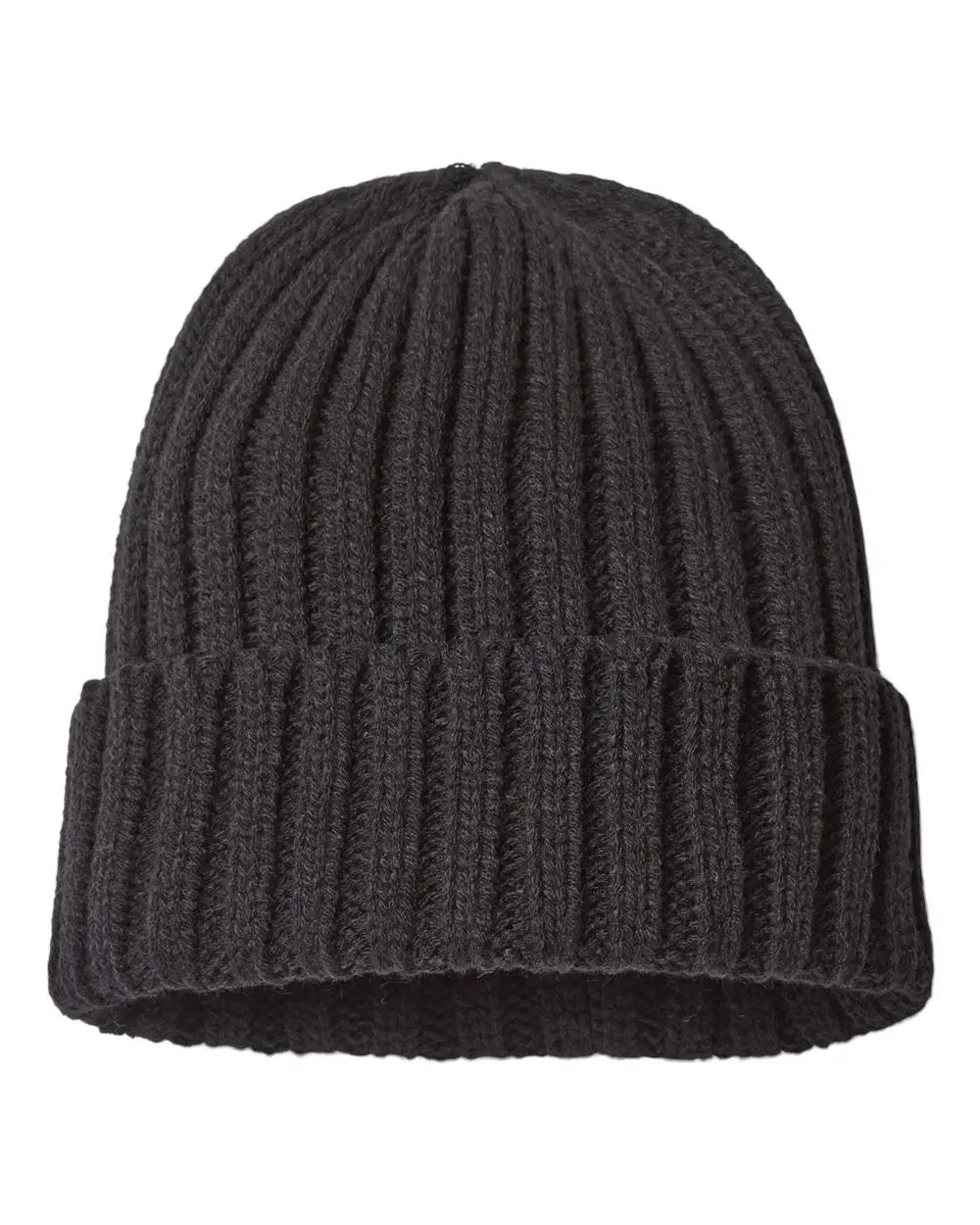 Atlantis Headwear Shore Sustainable Cable Knit Cuffed Beanie - Black - one Size Fits Most