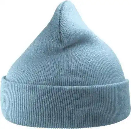 Atlantis Headwear Wind Sustainable 12’’ Cuffed Beanie - Light Blue - one Size Fits Most
