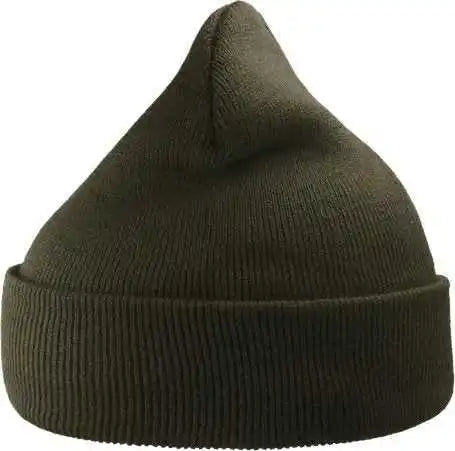 Atlantis Headwear Wind Sustainable 12’’ Cuffed Beanie Olive / one Size Fits Most