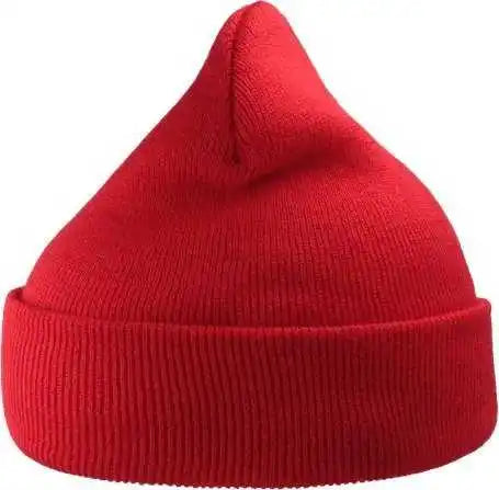 Atlantis Headwear Wind Sustainable 12’’ Cuffed Beanie - Red - one Size Fits Most