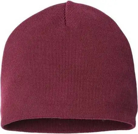 Atlantis Headwear Yala Sustainable Beanie - Burgundy - Maroon / one Size Fits Most