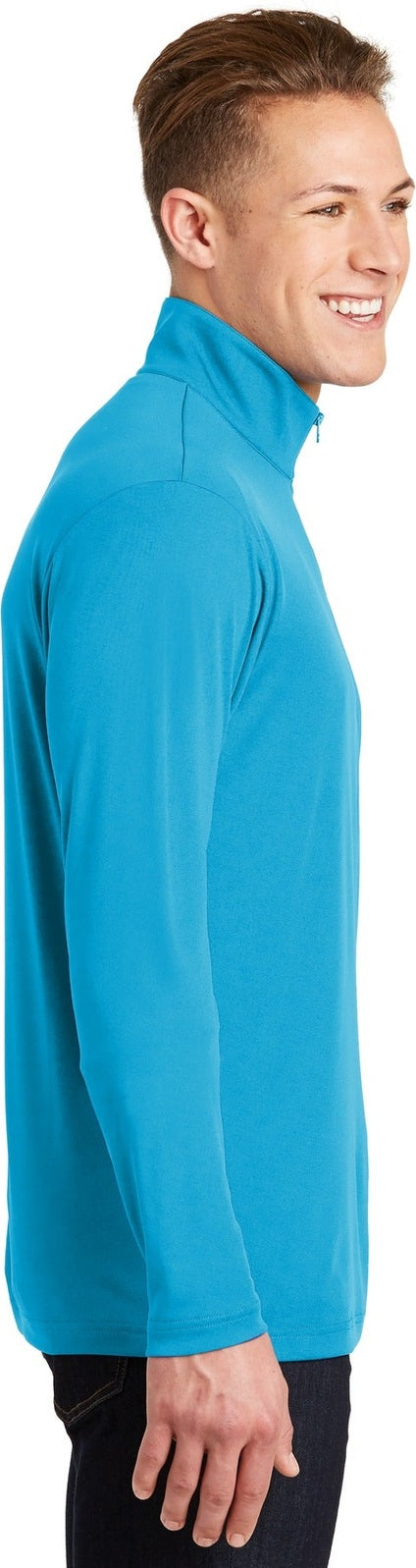 Atomic Blue Sport-Tek PosiCharge Competitor 1/4-Zip Pullover. ST357