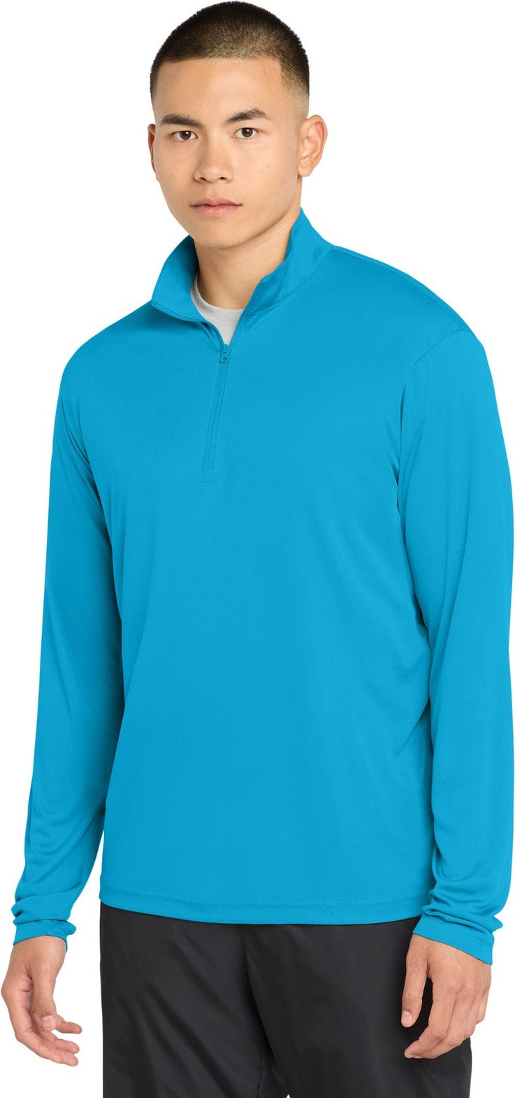 Atomic Blue Sport-Tek PosiCharge Competitor 1/4-Zip Pullover. ST357