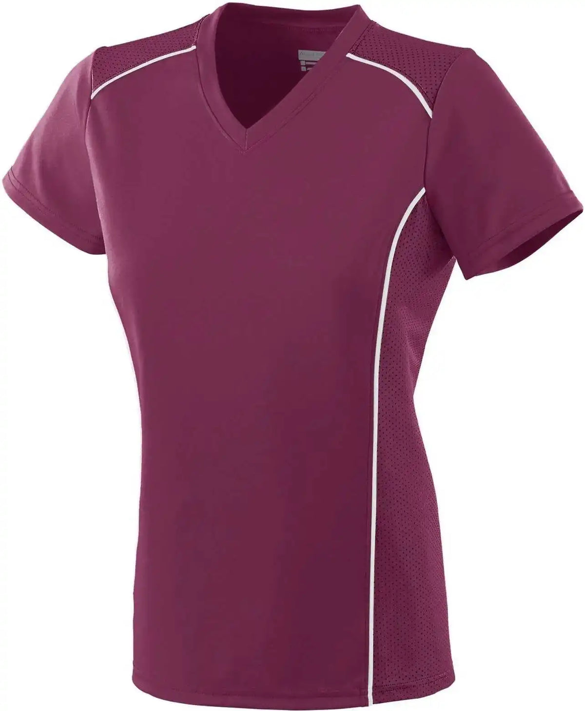 Augusta 1093 Girls Winning Streak Jersey - Maroon White
