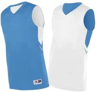 Augusta 1166 Alley-oop Reversible Jersey - Columbia Blue White