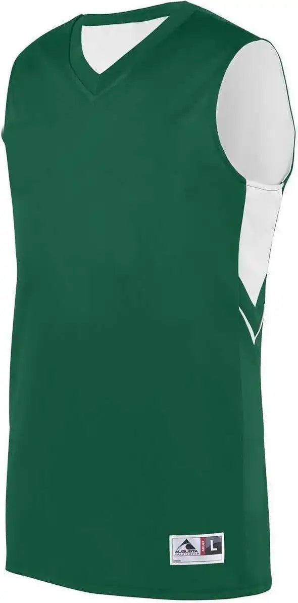 Augusta 1166 Alley-oop Reversible Jersey - Dark Green White