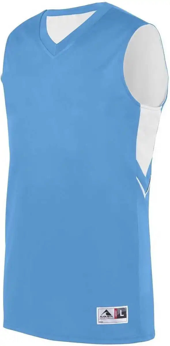 Augusta 1167 Youth Alley-oop Reversible Jersey - Columbia Blue White