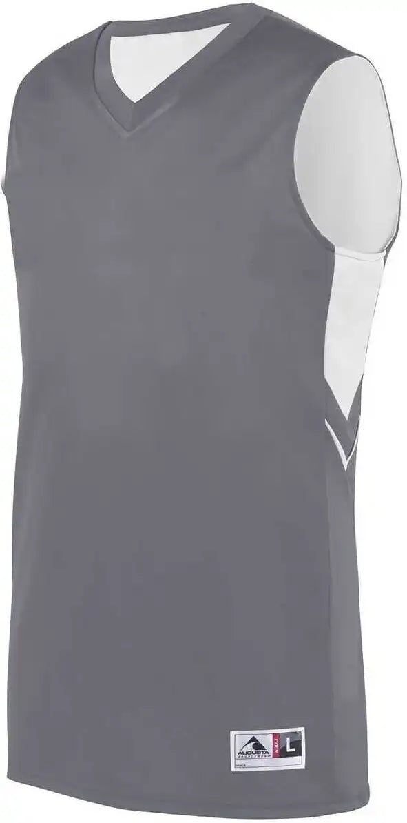 Augusta 1167 Youth Alley-oop Reversible Jersey - Graphite White