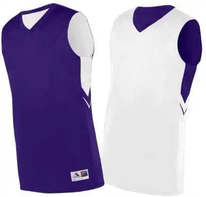 Augusta 1167 Youth Alley-oop Reversible Jersey - Purple White