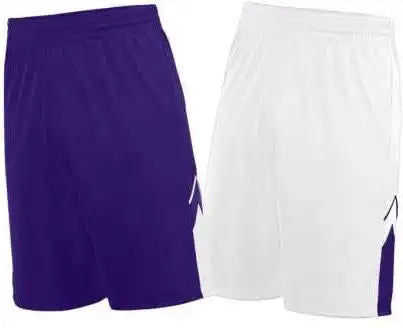 Augusta 1168 Alley-oop Reversible Short - Purple White