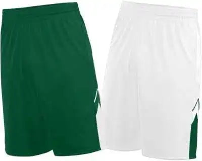 Augusta 1169 Youth Alley-oop Reversible Short - Dark Green White