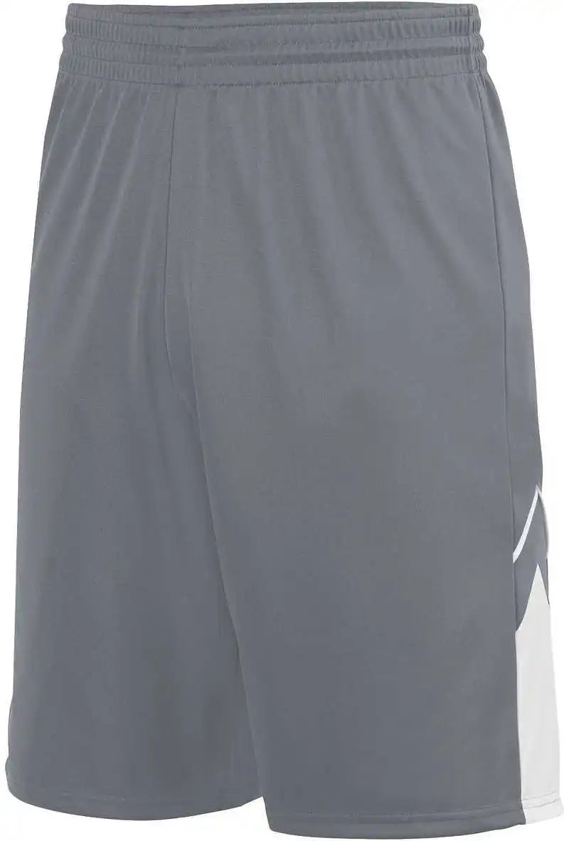 Augusta 1169 Youth Alley-oop Reversible Short - Graphite White