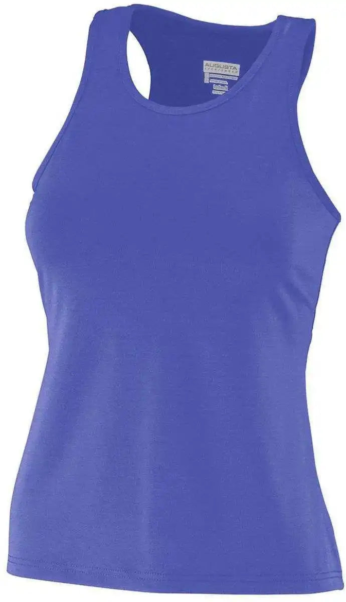 Augusta 1202 Ladies Poly/spandex Solid Racerback Tank - Purple