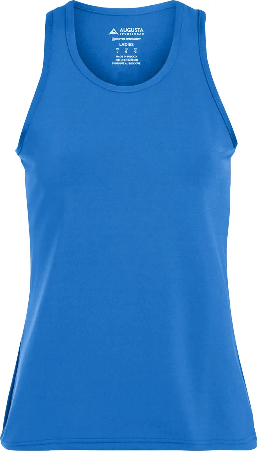Augusta 1202 Ladies Poly/spandex Solid Racerback Tank - Royal