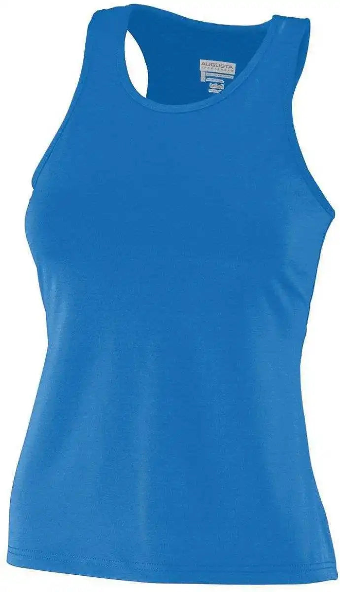 Augusta 1203 Girls Poly/spandex Solid Racerback Tank - Royal