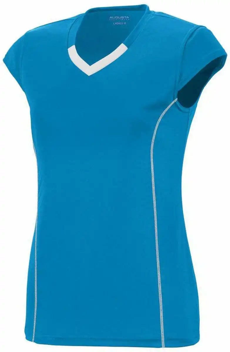 Augusta 1218 Ladies Blash Jersey - Blue White