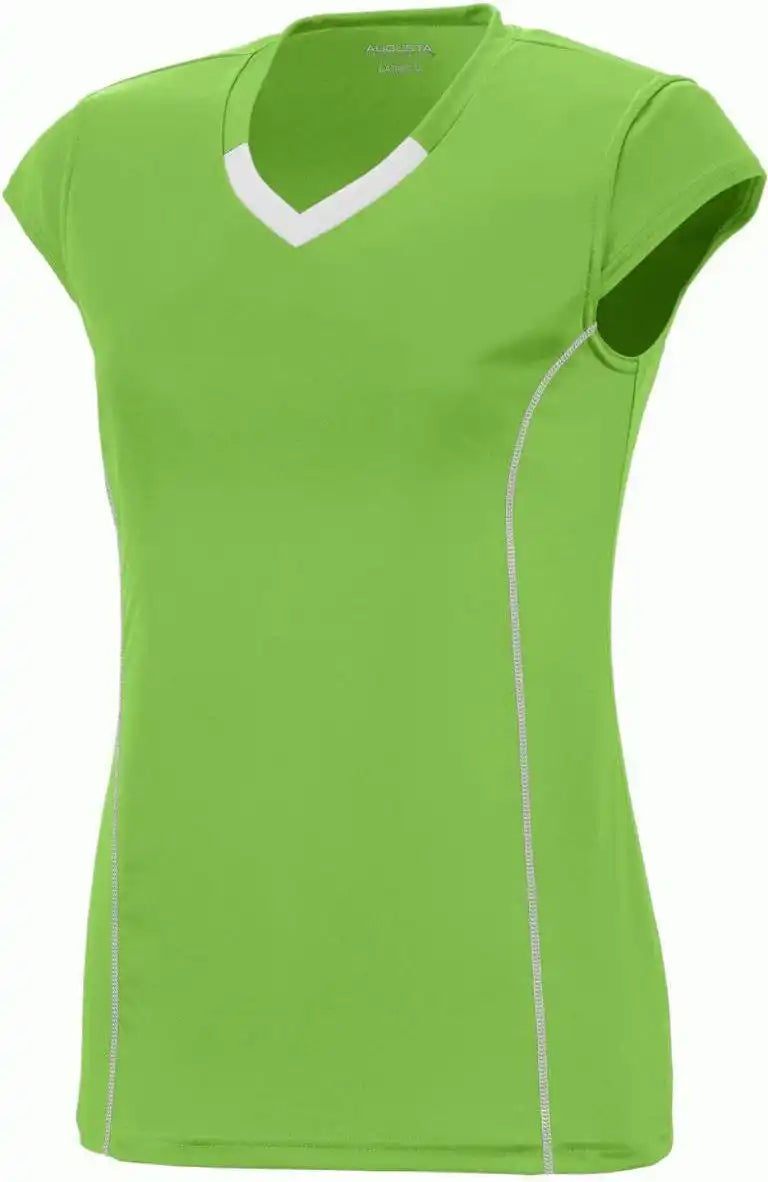 Augusta 1218 Ladies Blash Jersey Lime White