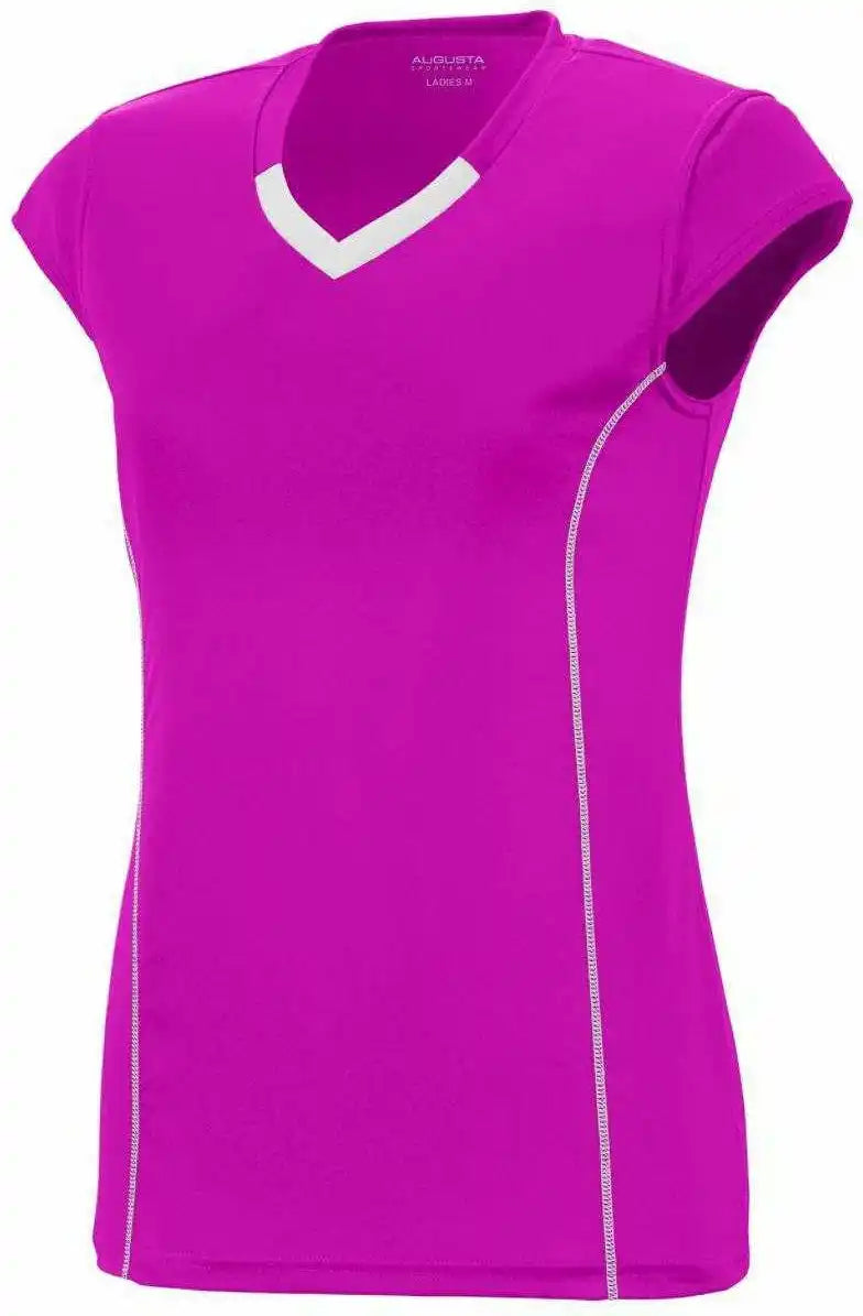 Augusta 1218 Ladies Blash Jersey - Pink White