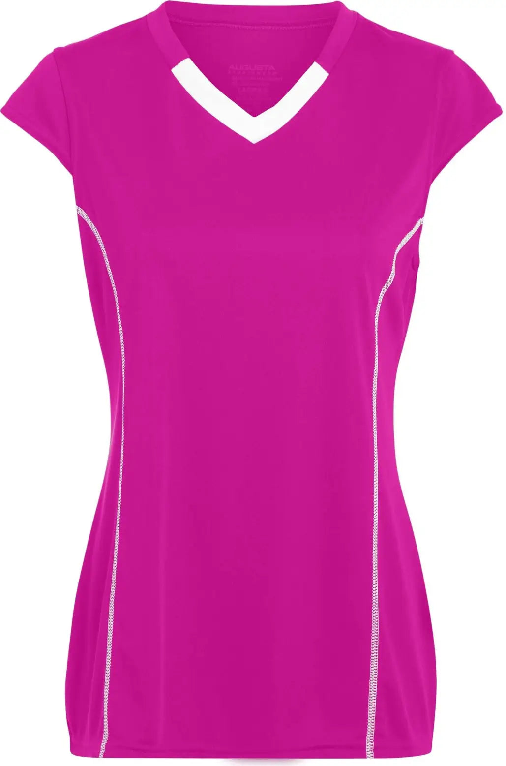 Augusta 1218 Ladies Blash Jersey - Power Pink White - s