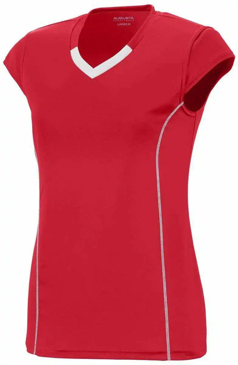 Augusta 1218 Ladies Blash Jersey - Red White