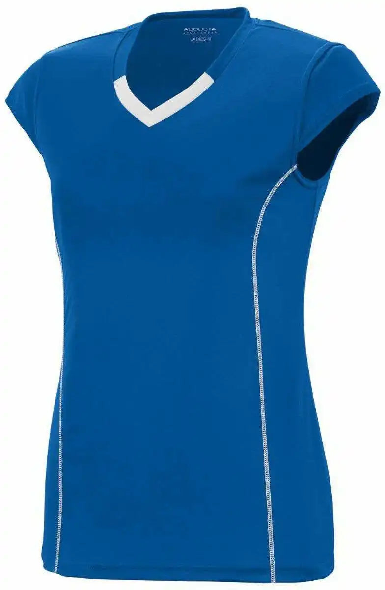 Augusta 1218 Ladies Blash Jersey - Royal White