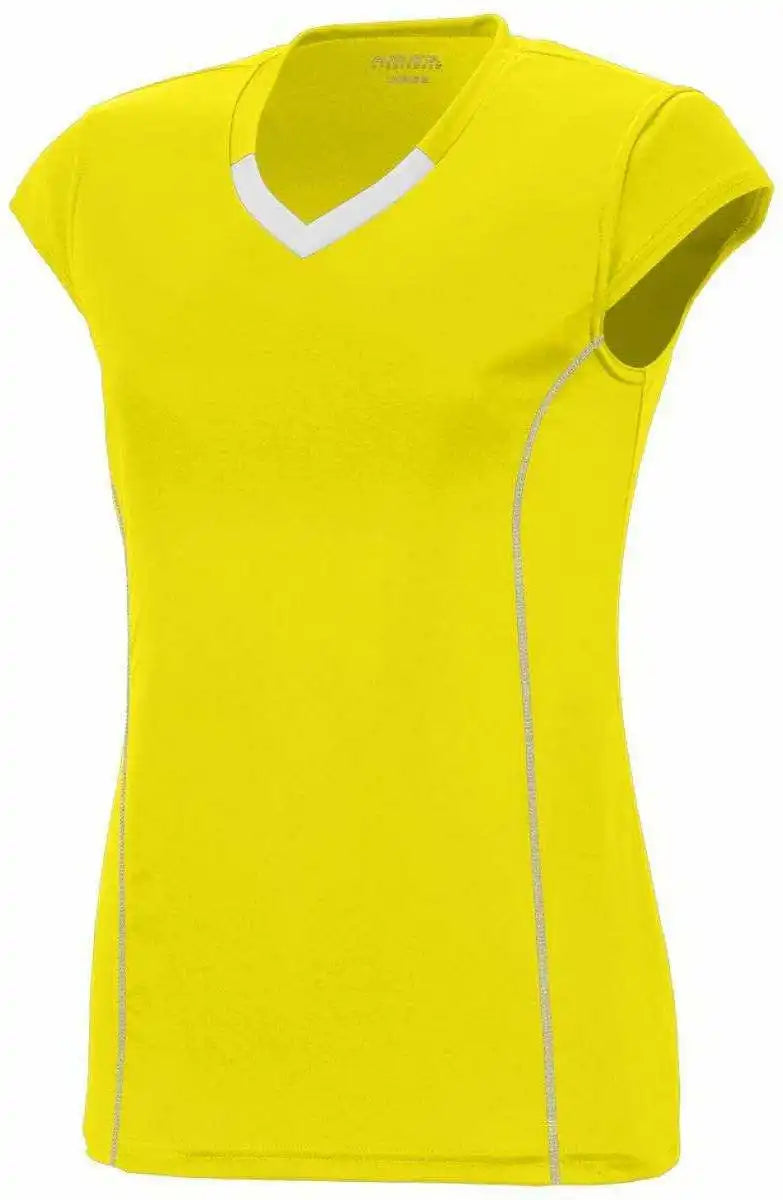 Augusta 1218 Ladies Blash Jersey Yellow White