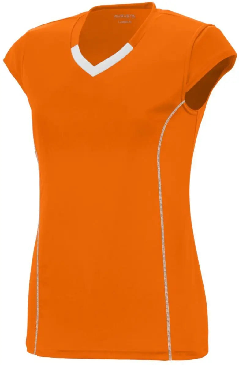 Augusta 1219 Girls Blash Jersey - Power Orange White - s