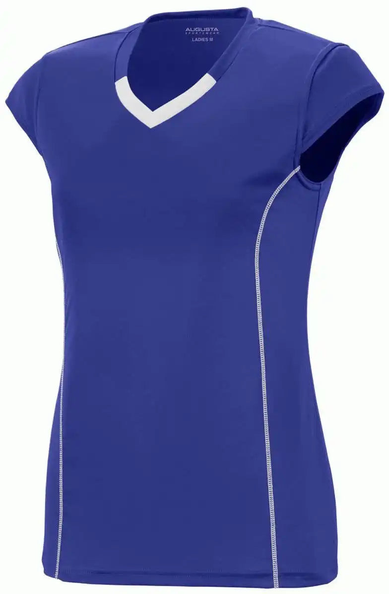 Augusta 1219 Girls Blash Jersey - Purple White