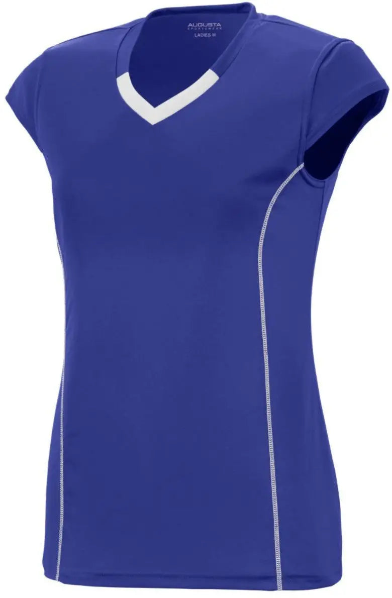 Augusta 1219 Girls Blash Jersey - Purple White - s