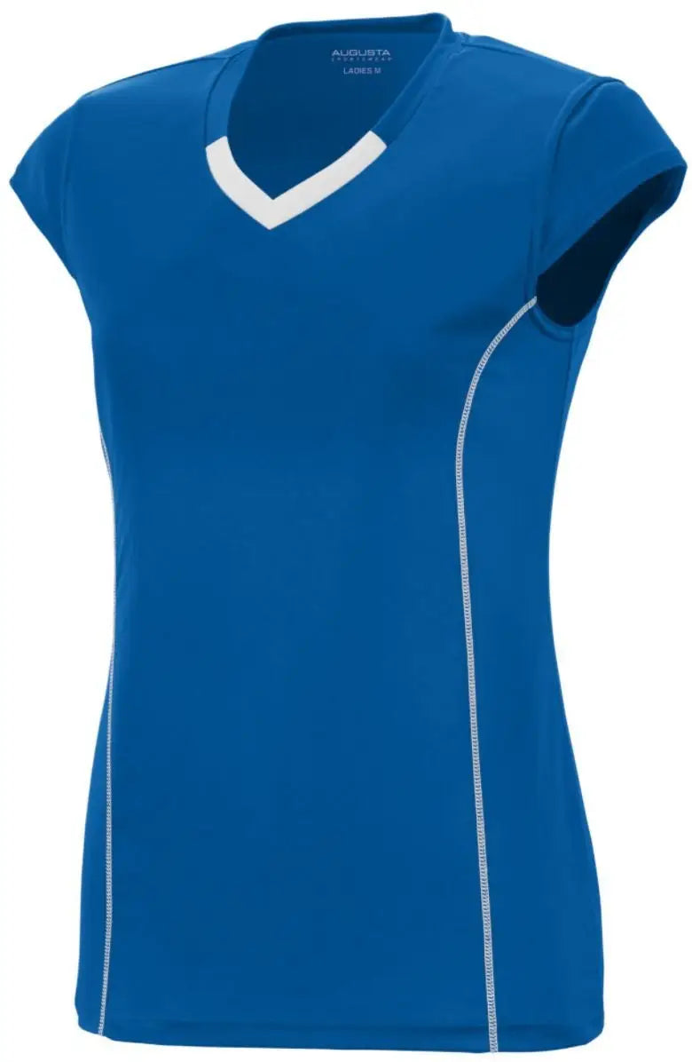 Augusta 1219 Girls Blash Jersey - Royal White - s