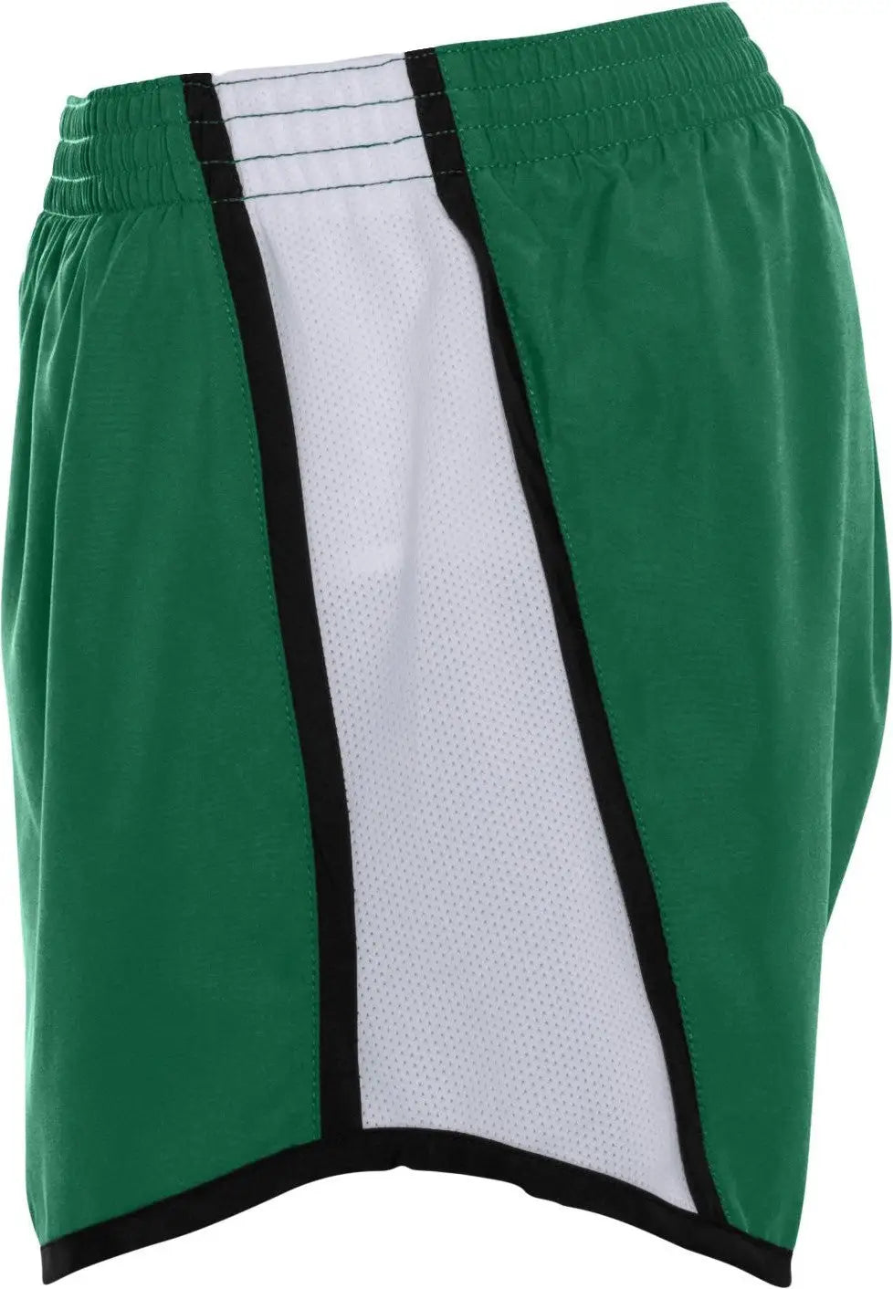 Augusta 1265 Ladies Jr Fit Pulse Team Short - Dark Green White Black