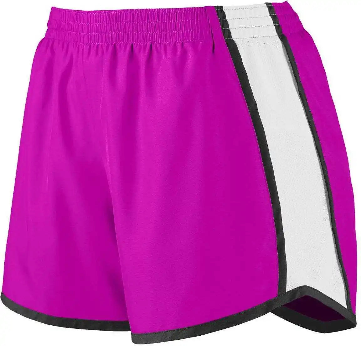 Augusta 1265 Ladies Pulse Team Short Pink White Black