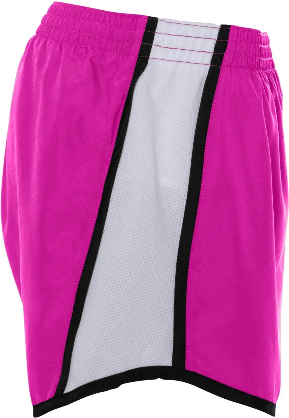 Augusta 1266 Girls Pulse Team Short - Power Pink White Black