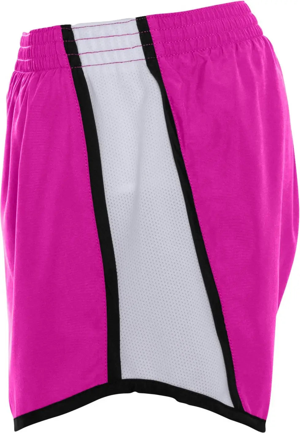 Augusta 1266 Girls Pulse Team Short - Power Pink White Black