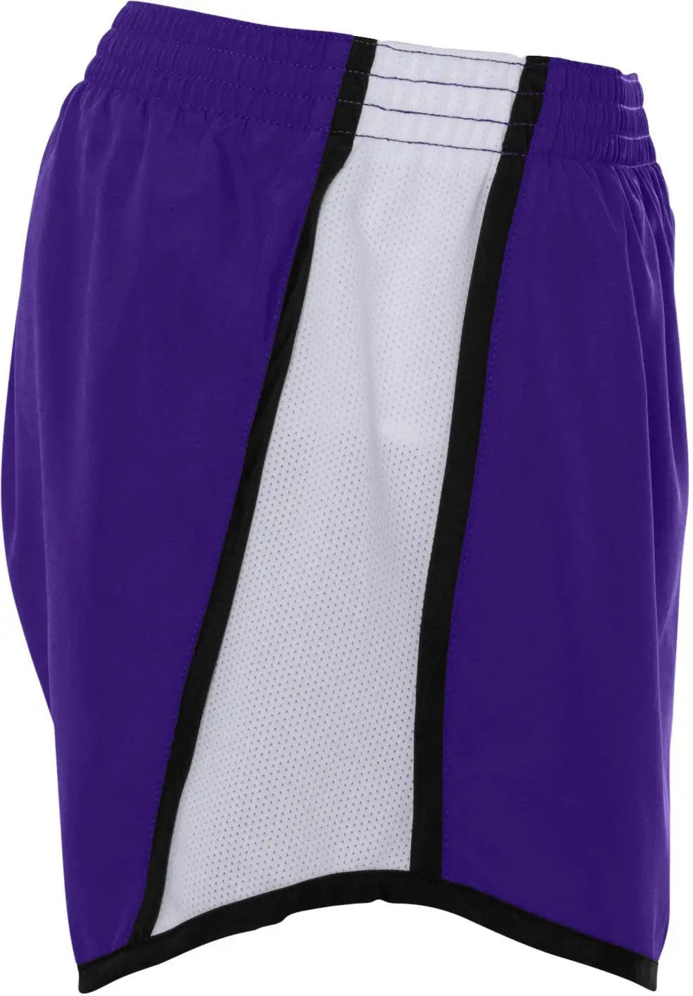 Augusta 1266 Girls Pulse Team Short - Purple White Black