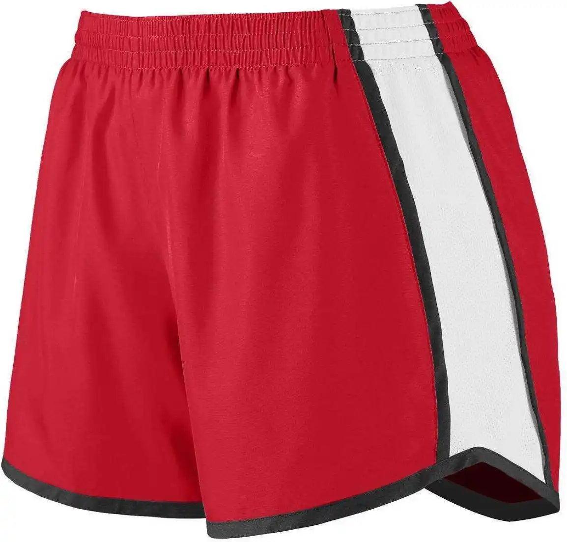 Augusta 1266 Girls Pulse Team Short - Red White Black