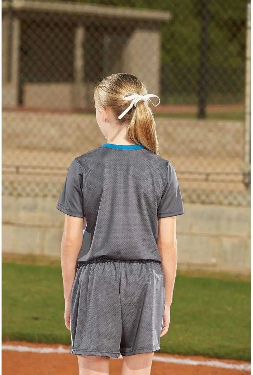 Augusta 1293 Girls Inferno Short - Columbia Blue