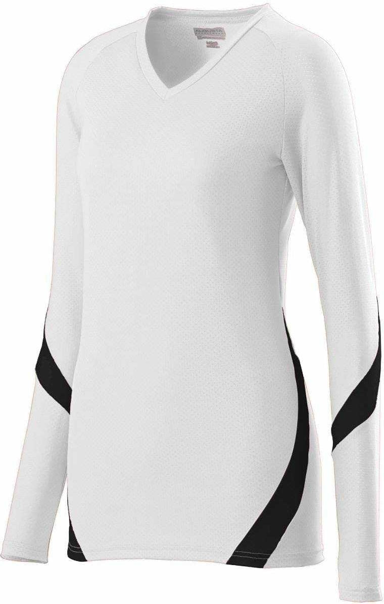 Augusta 1325 Ladies Dig Jersey - White Black