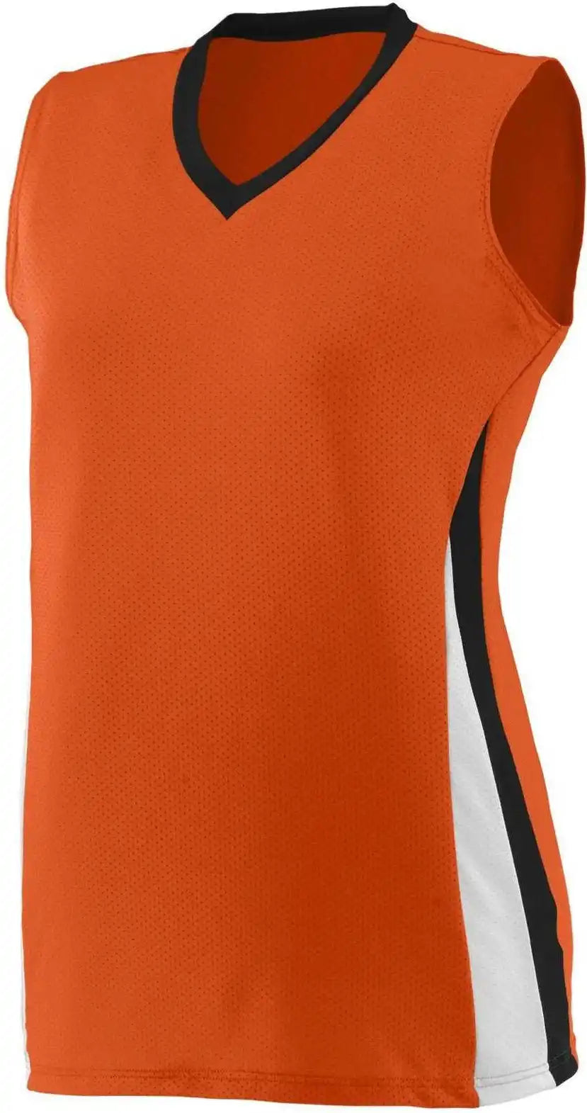 Augusta 1355 Ladies Tornado Jersey - Orange Black White